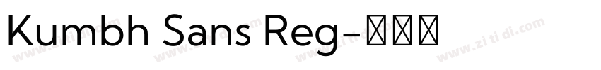 Kumbh Sans Reg字体转换